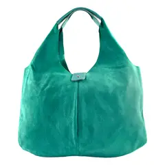 MAILEA - Cartera reno pasador cuero para mujer turquesa
