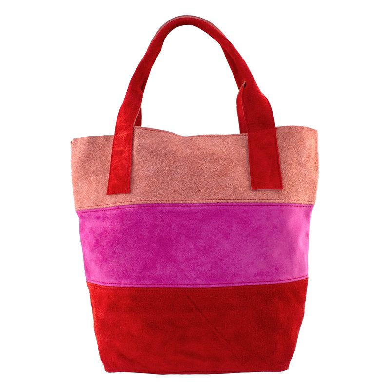 MAILEA - Cartera reno 3 colores para mujer rojo