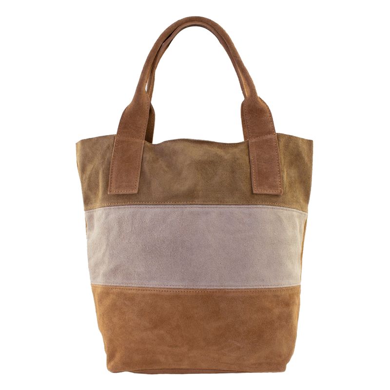 MAILEA - Cartera reno 3 colores para mujer tostado