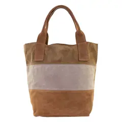 MAILEA - Cartera reno 3 colores para mujer tostado