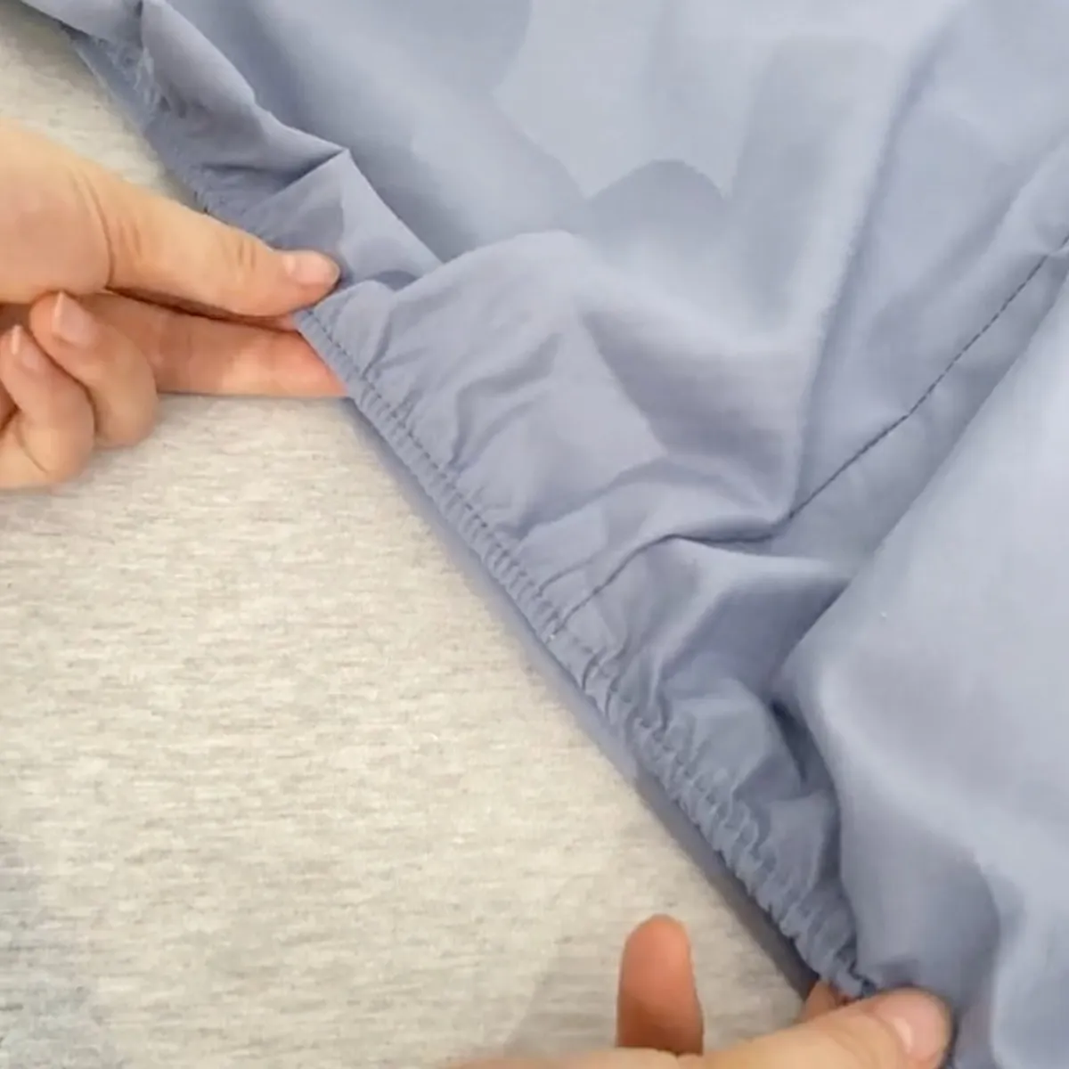 BJ HOGAR - Juego de Sábana 200 Hilos Algodón con Poliéster Sabana 1.5 Plazas Gris