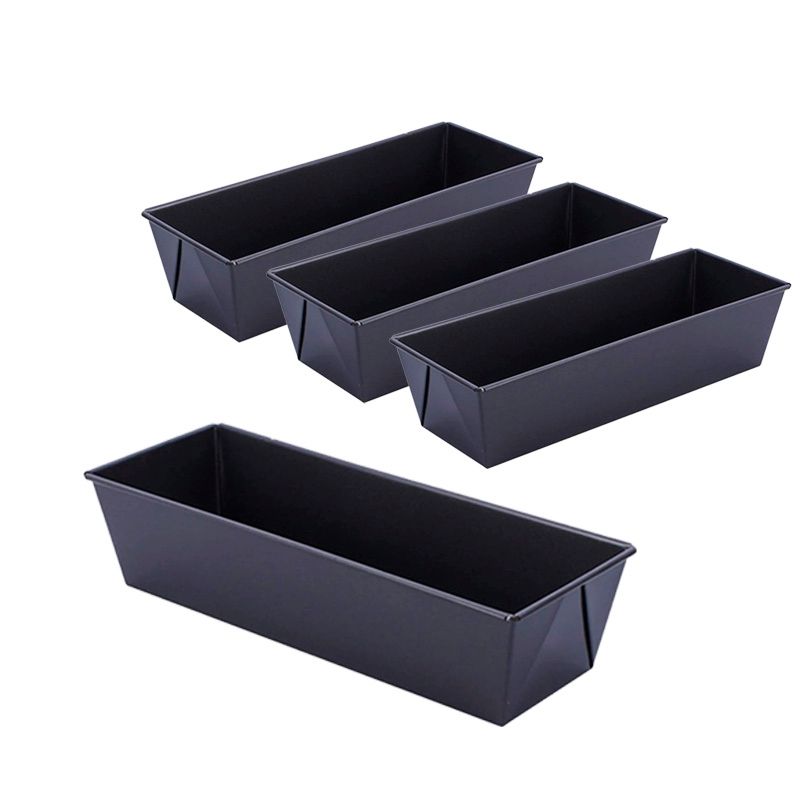GENERICO - 4 Molde Pan Molde Para Pan De Molde Rectangular Queque 30cm