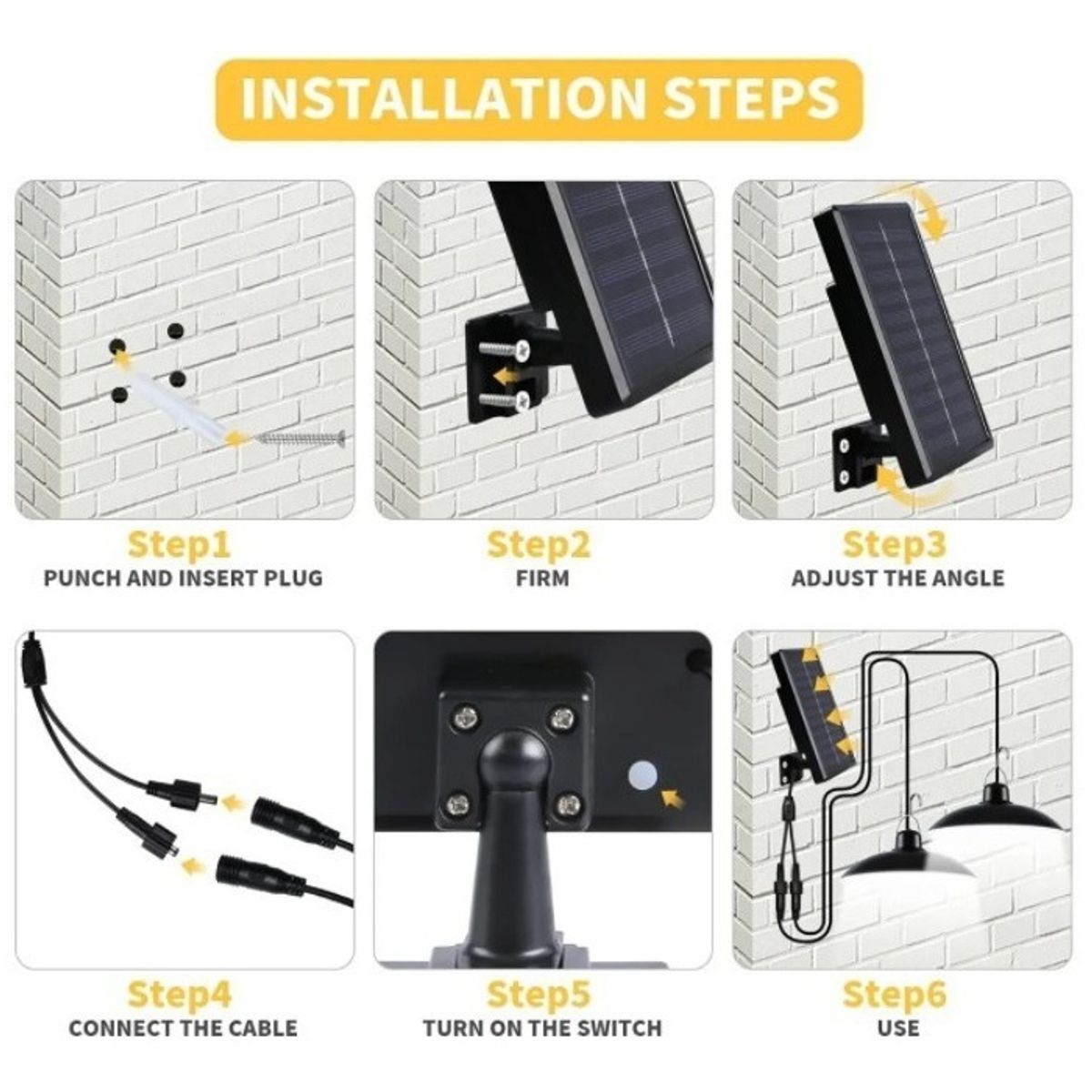 GENERICO - 2 Lamparas Led Solar Colgante 120º C/ Control 90lm/w