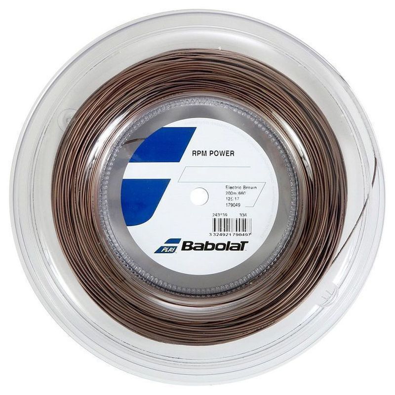 BABOLAT - CUERDA TENIS BABOLAT RPM POWER BROWN 200 MTS - 1.25 mm