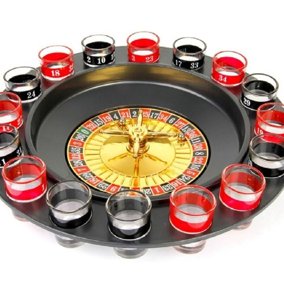 GENERICO - Juego De Ruleta Con Vasos Drinking Roulette Juego De Mesa