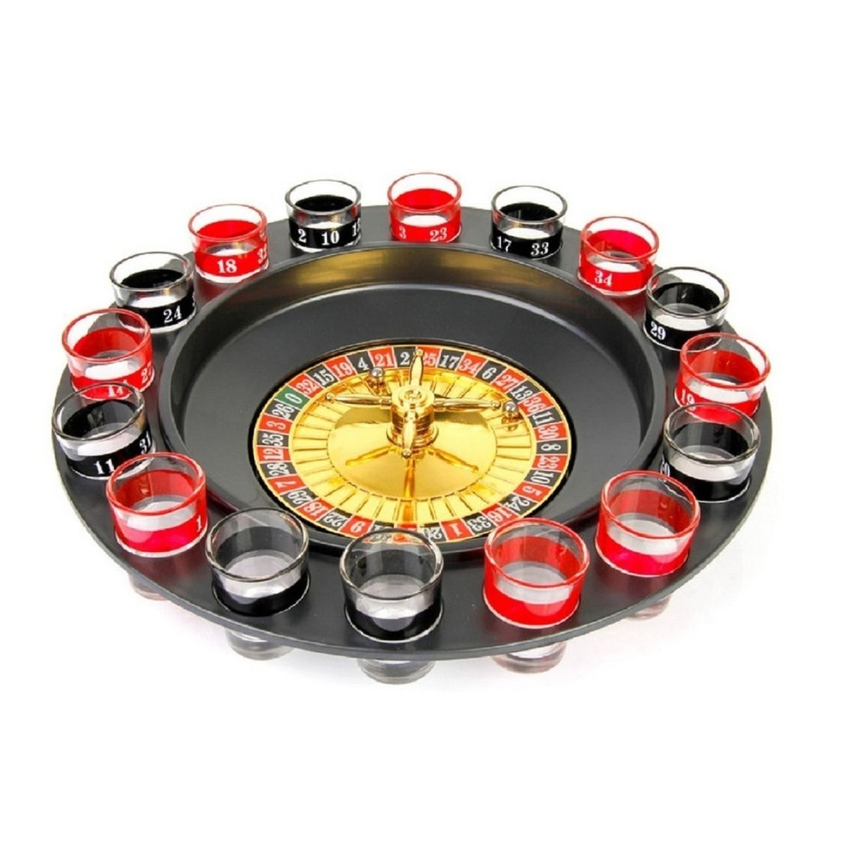 GENERICO - Juego De Ruleta Con Vasos Drinking Roulette Juego De Mesa