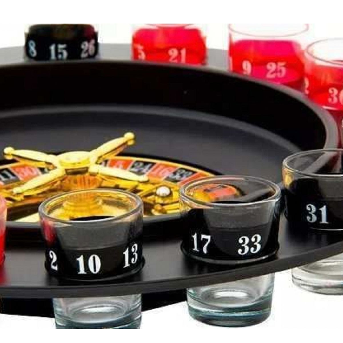 GENERICO - Juego De Ruleta Con Vasos Drinking Roulette Juego De Mesa