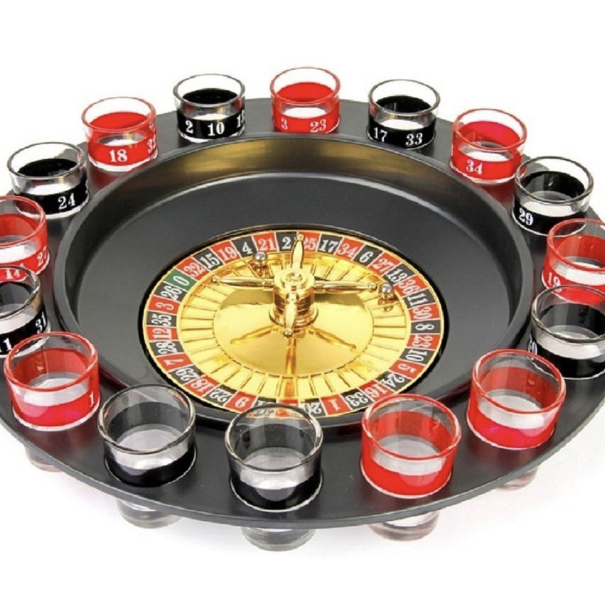 GENERICO - Juego De Ruleta Con Vasos Drinking Roulette Juego De Mesa