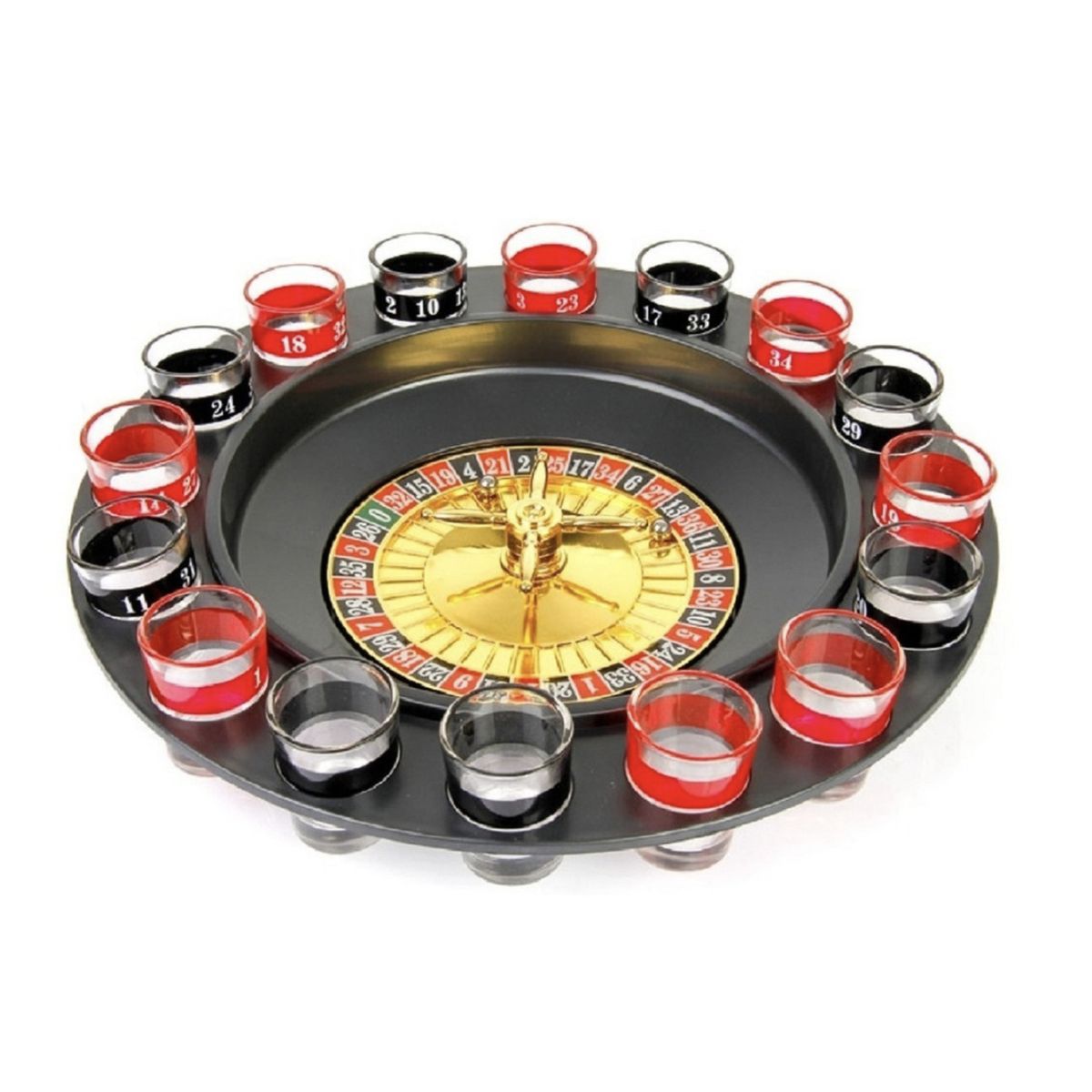 GENERICO - Juego De Ruleta Con Vasos Drinking Roulette Juego De Mesa