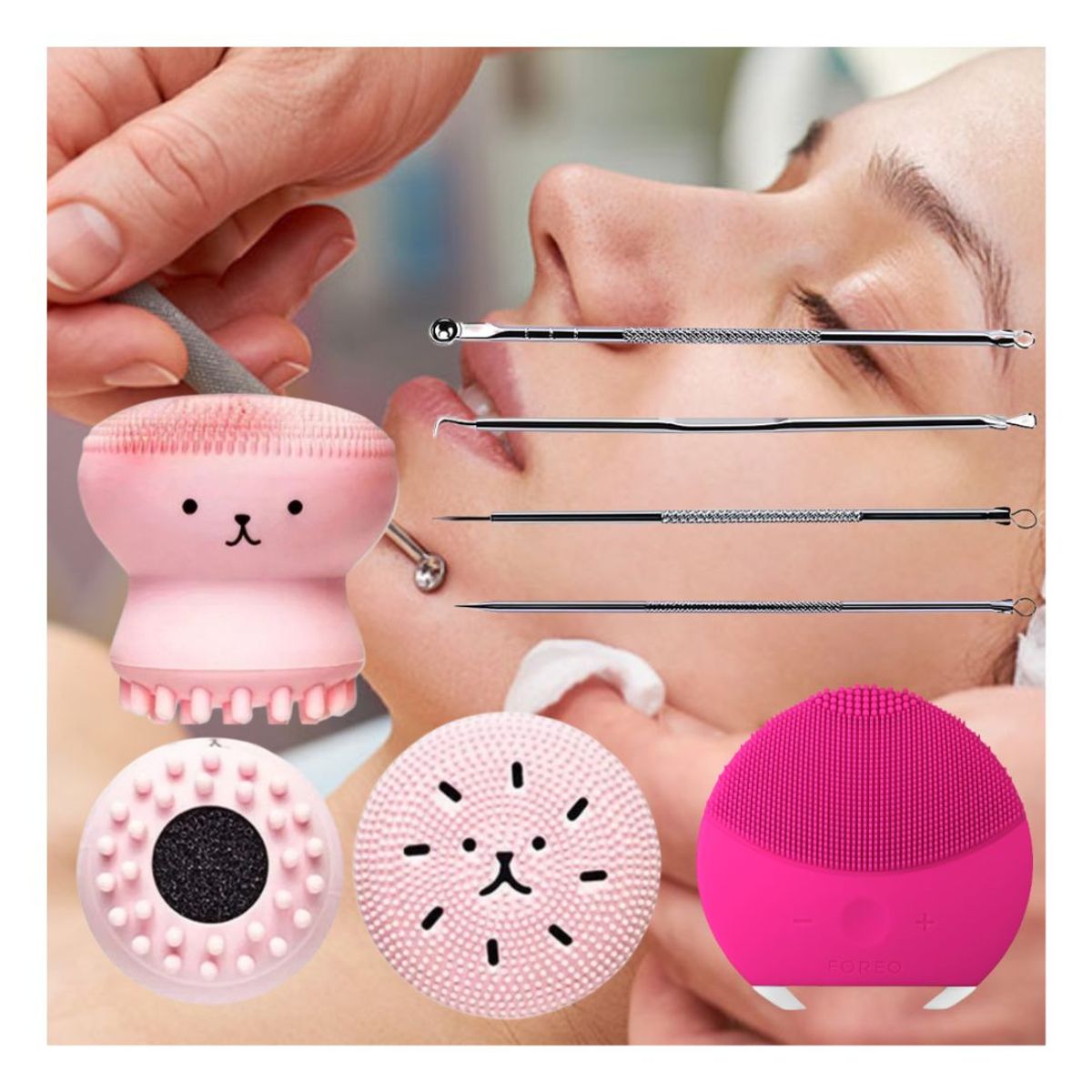 FLOWER SECRET - Kit de insumos para limpieza facial