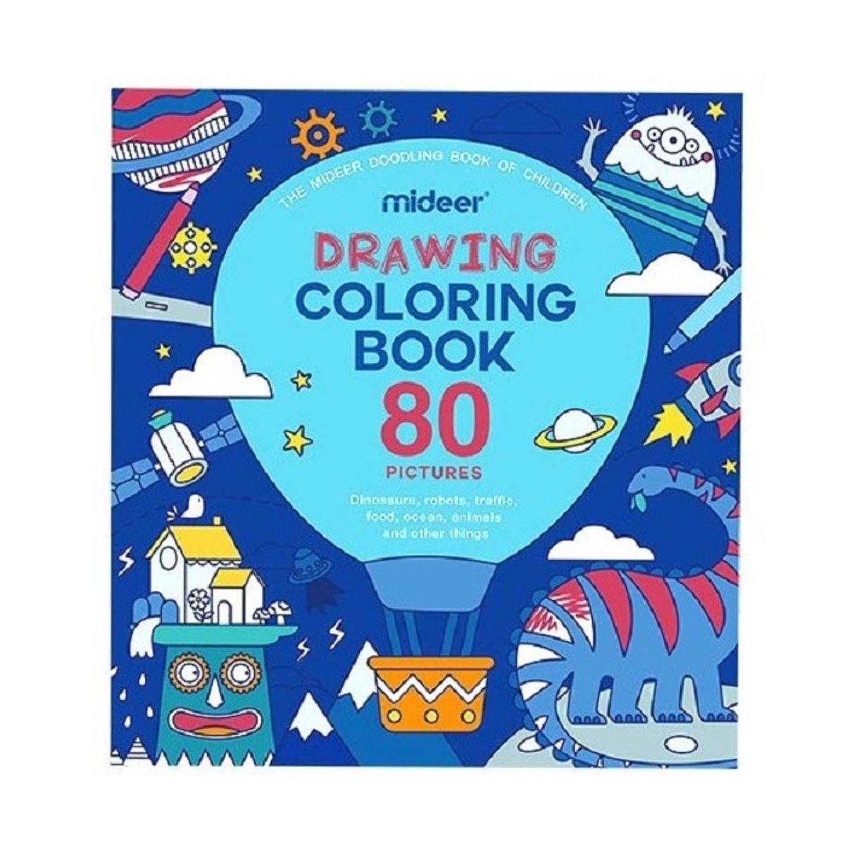 MIDEER - Libros Para Colorear Aventuras en Globo - 80 Dibujos