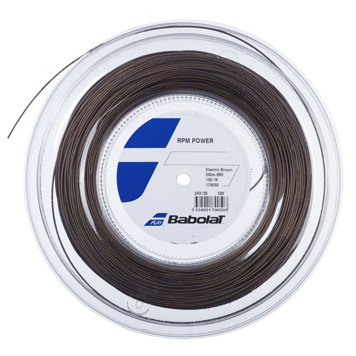 BABOLAT - CUERDA TENIS BABOLAT RPM POWER BROWN 200 MTS - 1.30 mm