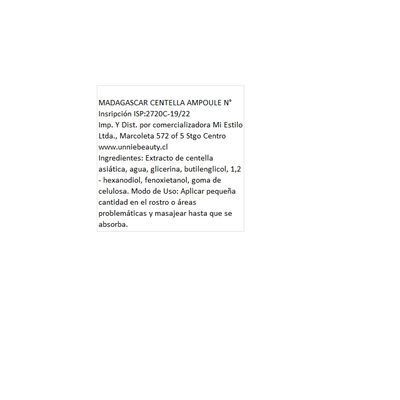 Imagen 2 del producto Crema 72 porciento centella asiática Madagascar (SKIN1004) - 75ml