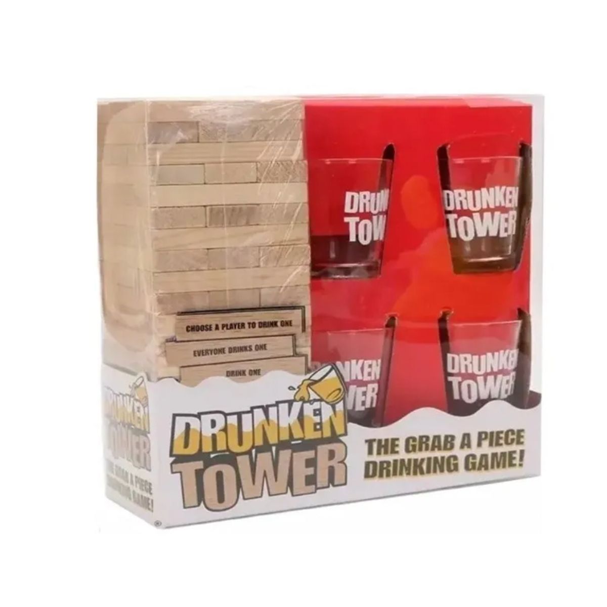 GENERICO - Juego Torre infernal Tragos Shots Frases En Ingles Drunken