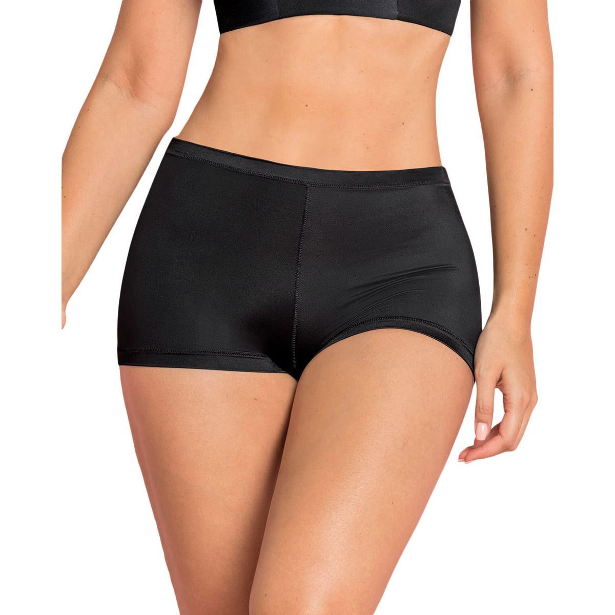 LEONISA - Panties 012640 Boxer Negro