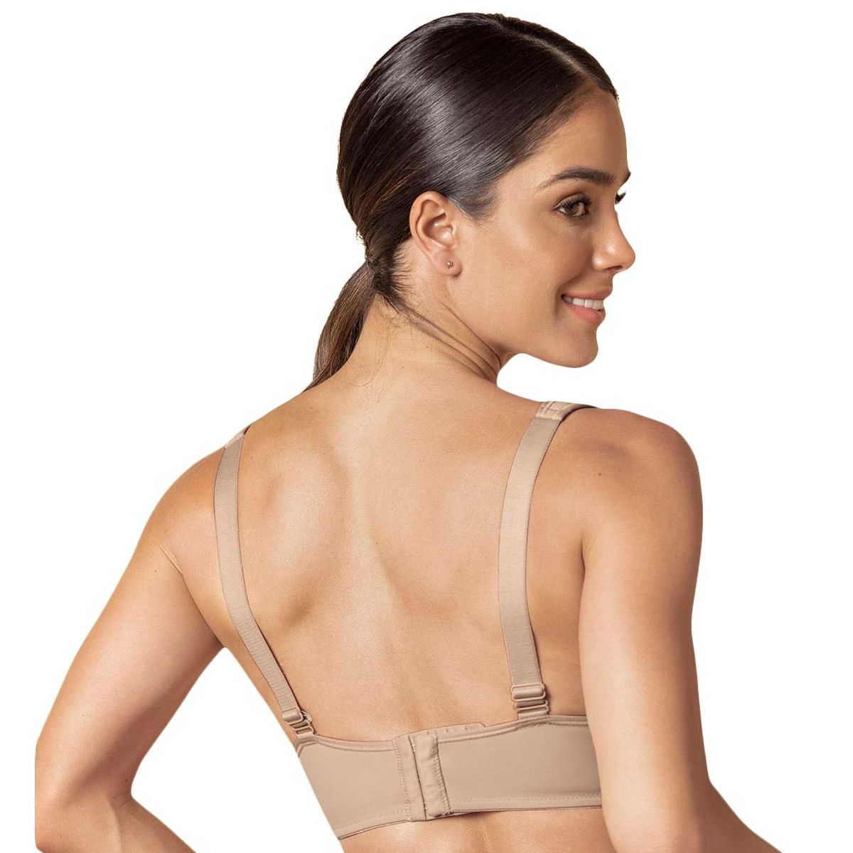 LEONISA - Sostén de buen cubrimiento con breteles acolchados 71327 Café Claro