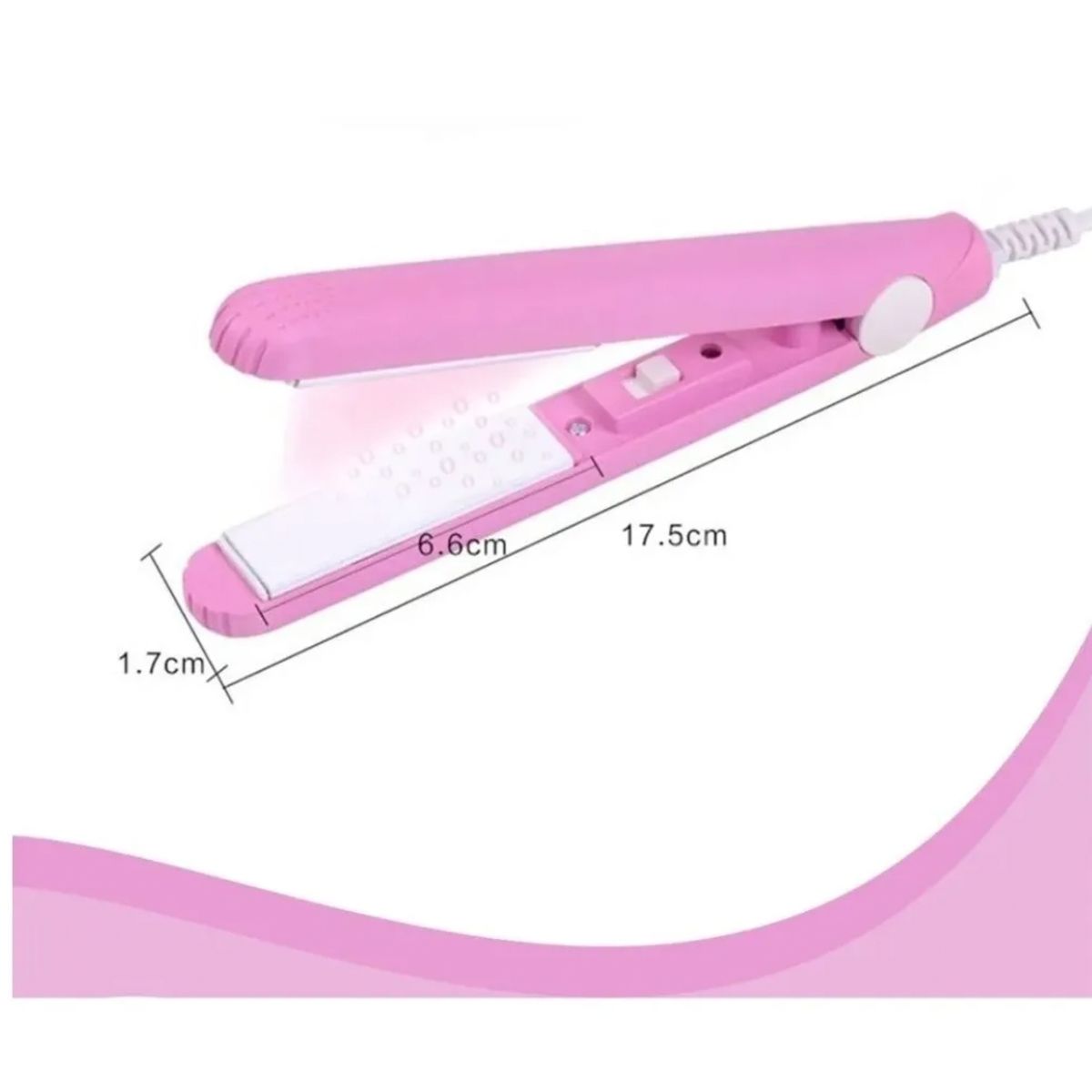 GENERICO - Mini Plancha Alisadora De Pelo Eléctrica De Cerámica