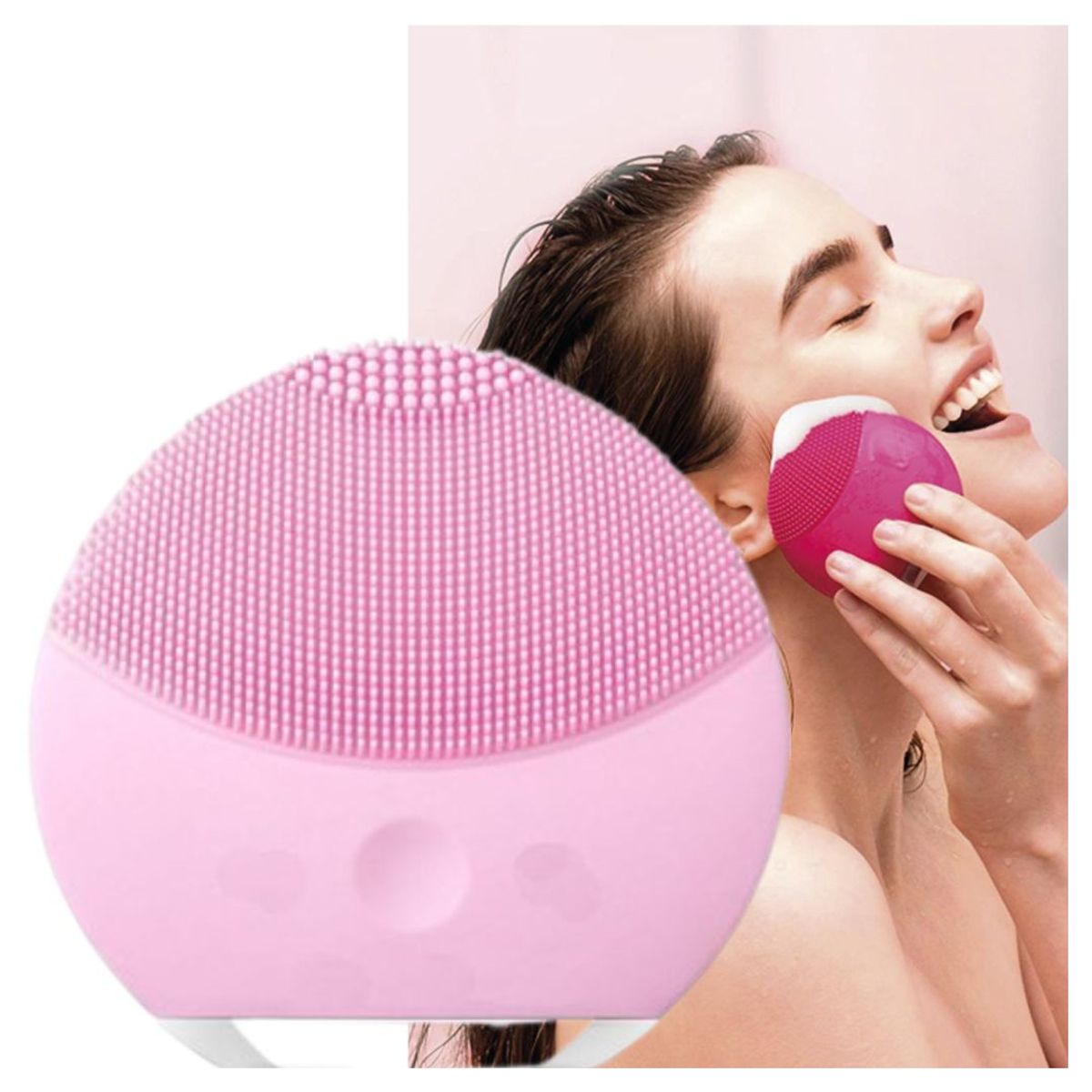 FLOWER SECRET - Limpiador Facial ElectricoMasajeador Exfoliante Luna