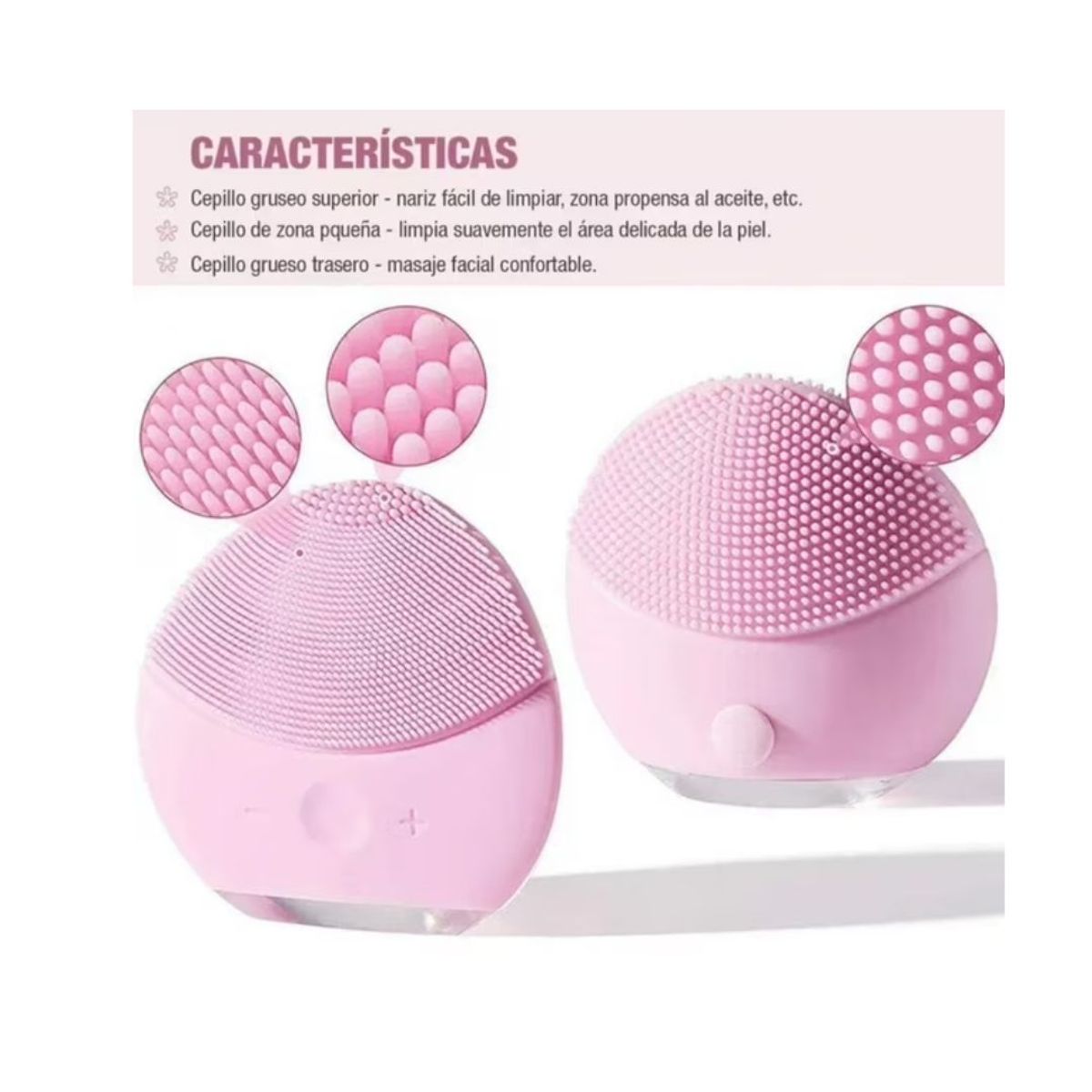 FLOWER SECRET - Limpiador Facial ElectricoMasajeador Exfoliante Luna