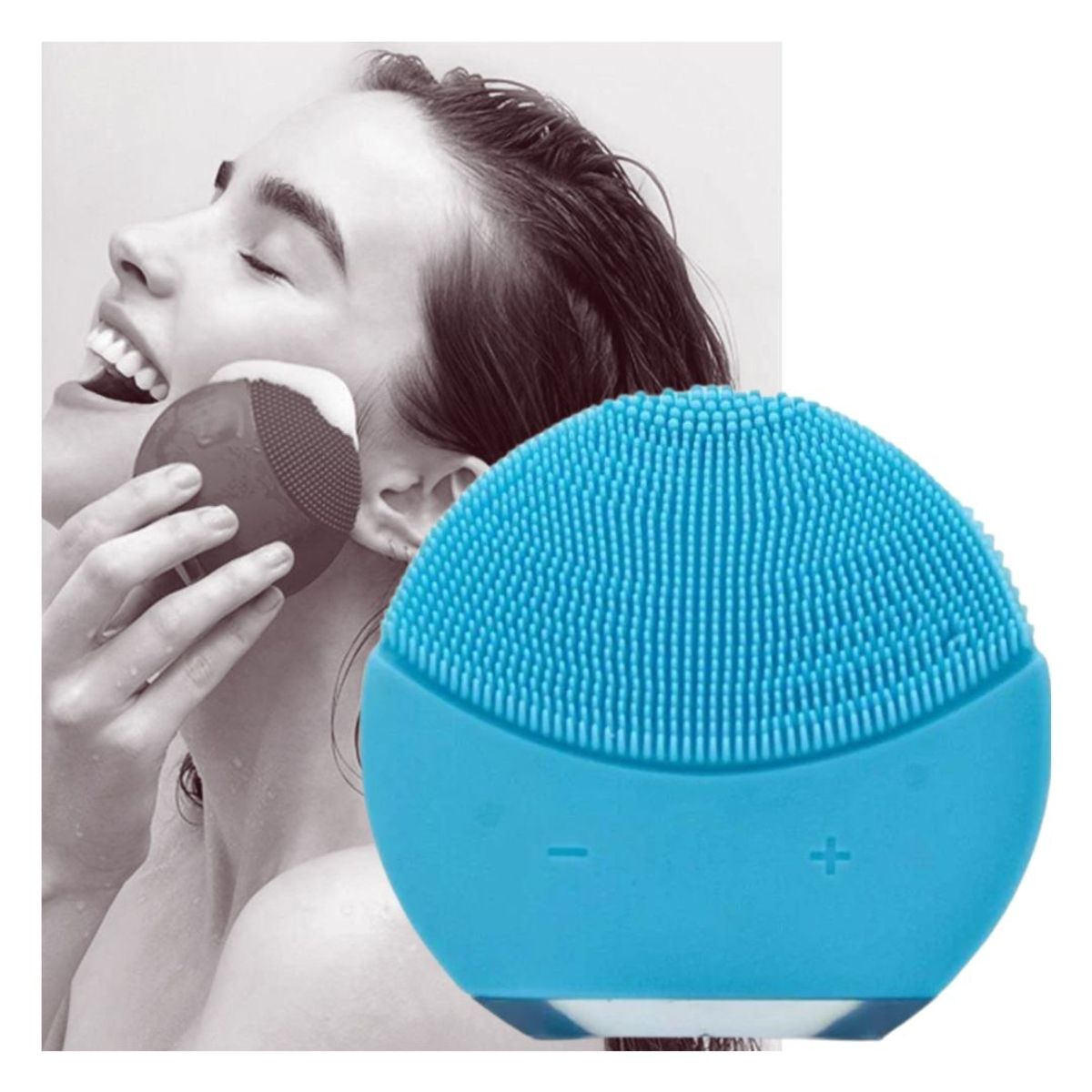 FLOWER SECRET - Limpiador Facial ElectricoMasajeador Exfoliante Luna