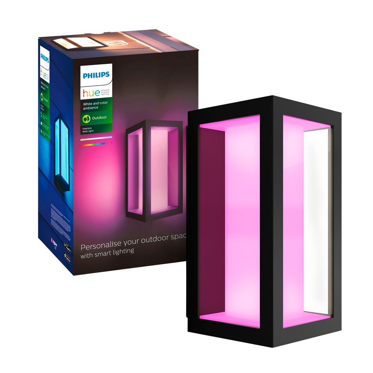 PHILIPS - Aplique de Exterior Philips Hue Impress Millones de Colores
