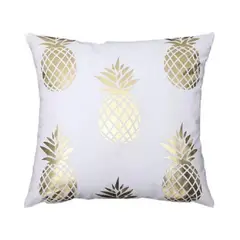 GENERICO - Funda Para Cojin Nordica - Blanca - Piña 47