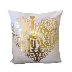 GENERICO - Funda Para Cojin Nordicas - Blanca - Corazon 11