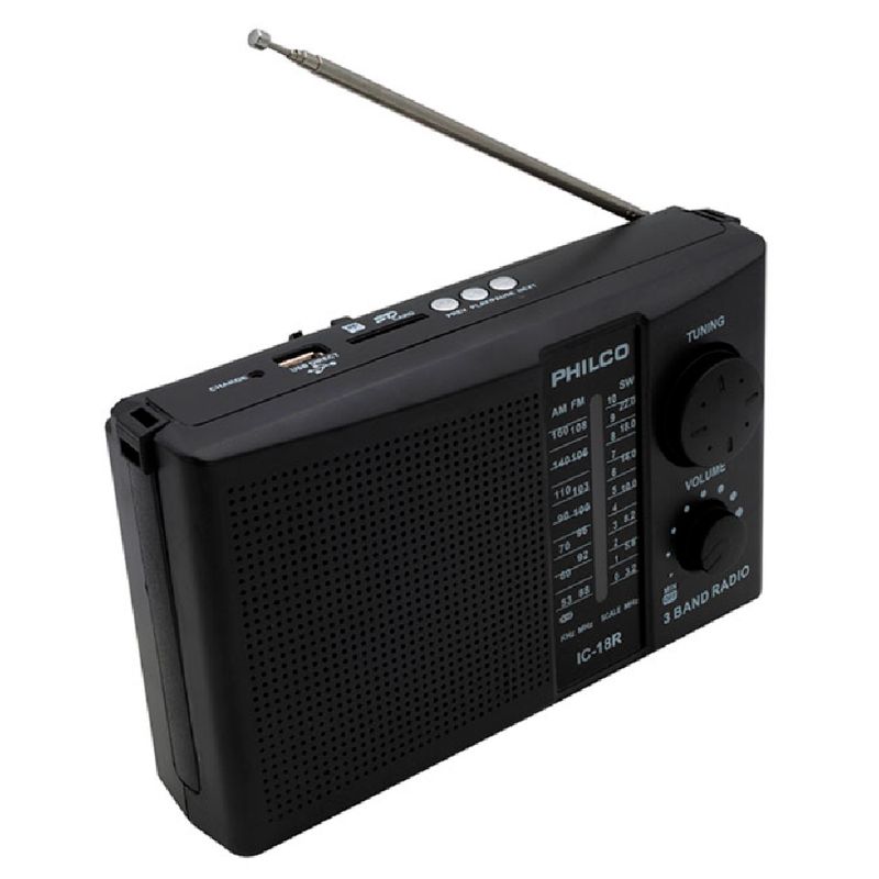 PHILCO - Radio PHILCO IC 18-R Multibanda Recargable AM FM SW