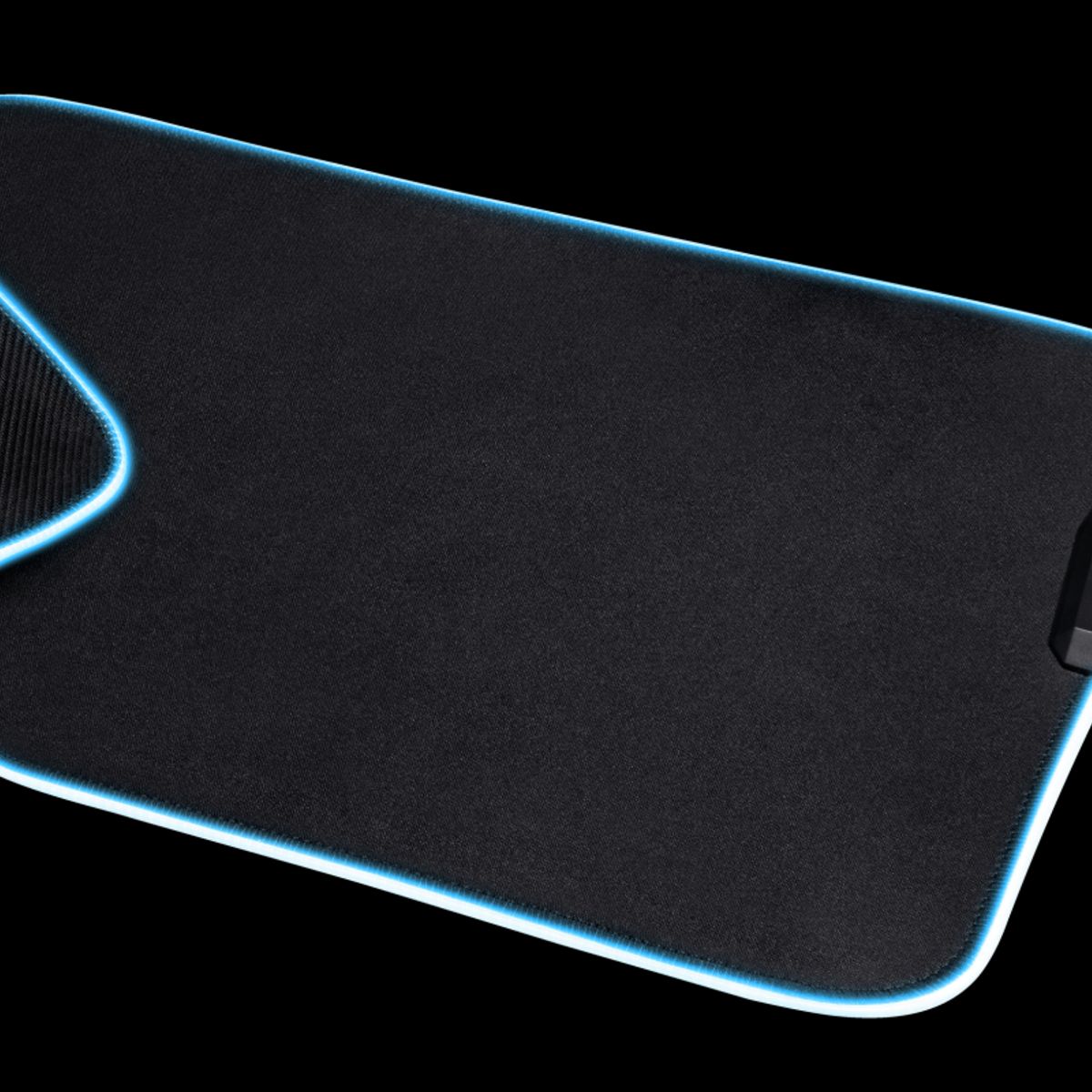 TRUST - Mouse Pad Gamer Trust Glide L Rgb con Hub Usb 4 Puertos - Negro