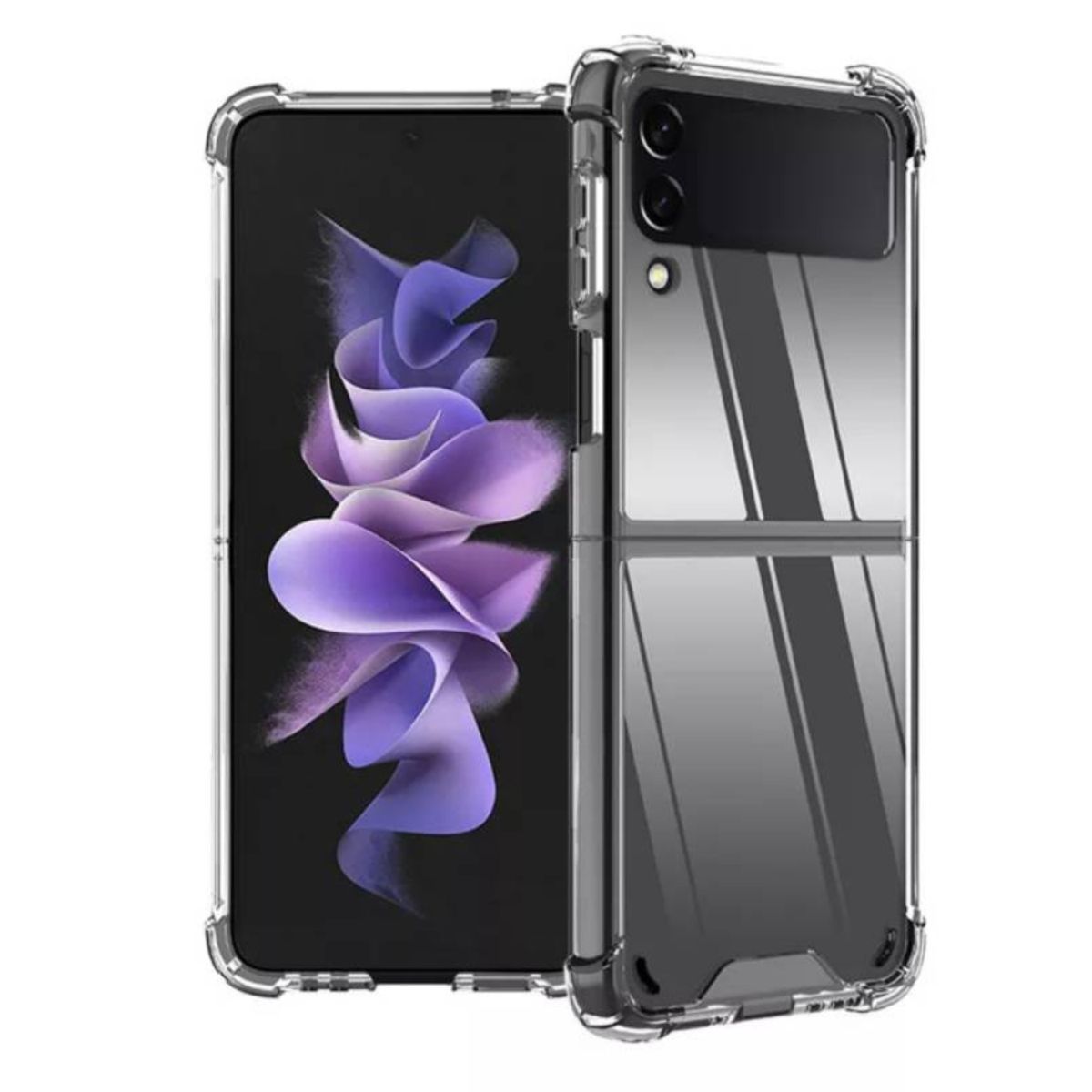 GENERICO - Carcasa Transparente Reforzada Para Samsung Galaxy Z Flip 4