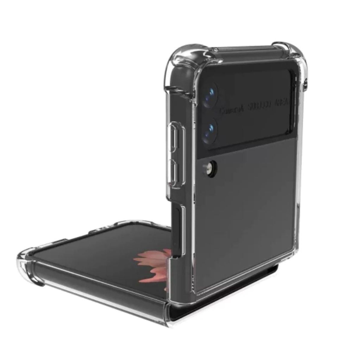 GENERICO - Carcasa Transparente Reforzada Para Samsung Galaxy Z Flip 4