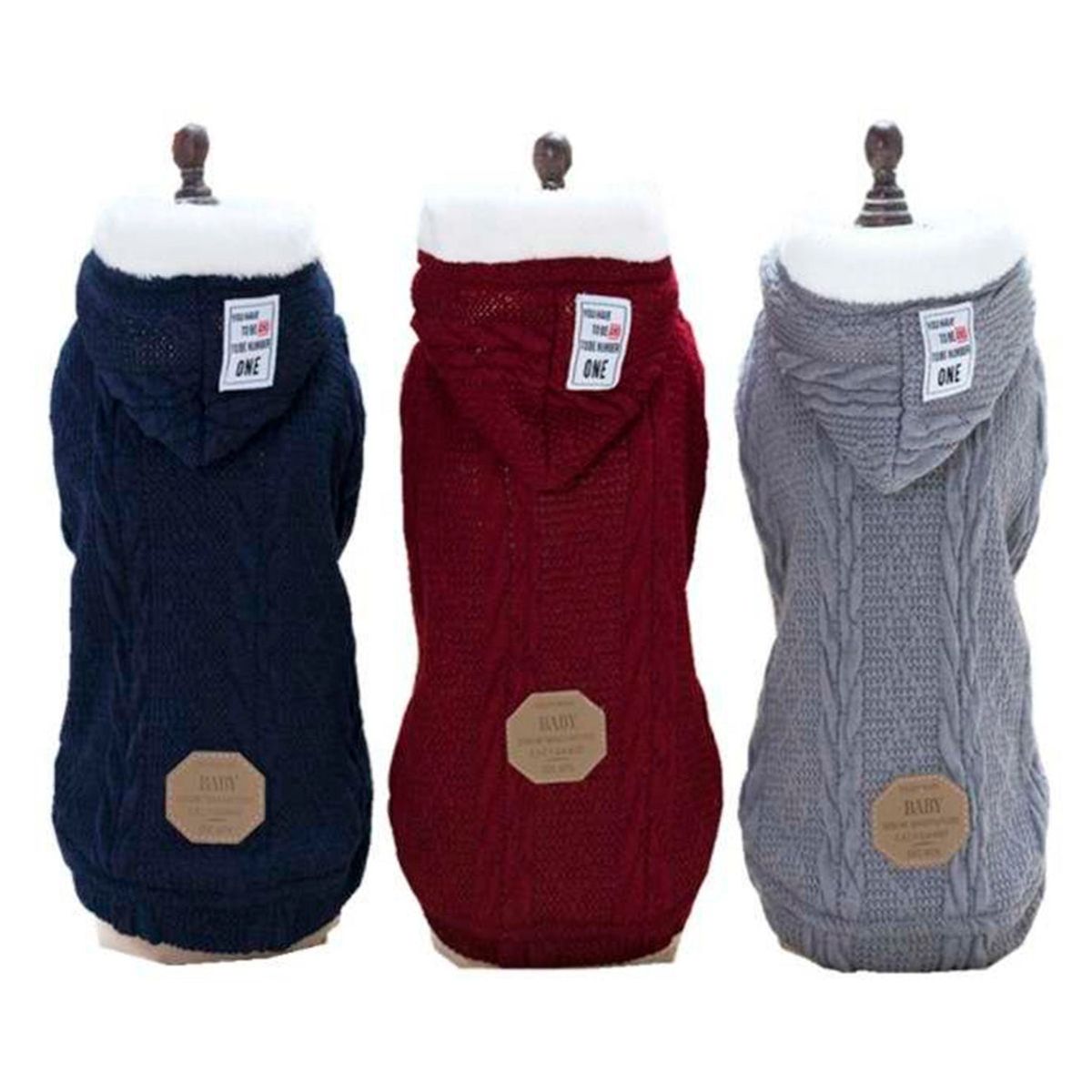 GENERICO - Fleece Hoodie One Para Perros (Ropa Para Perros) Wine Talla XL