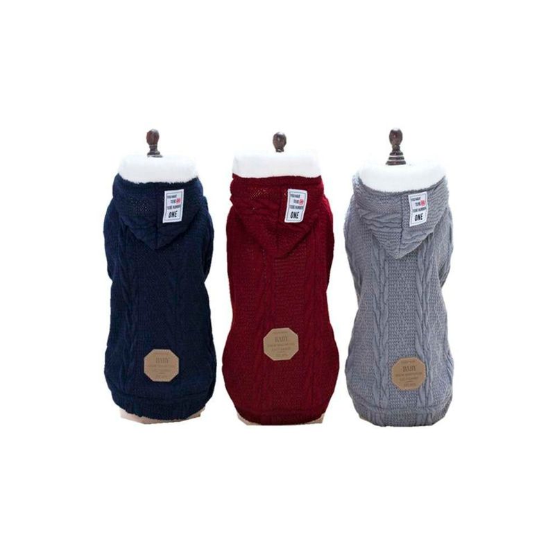GENERICO - Fleece Hoodie One Para Perros (Ropa Para Perros) Wine Talla XL