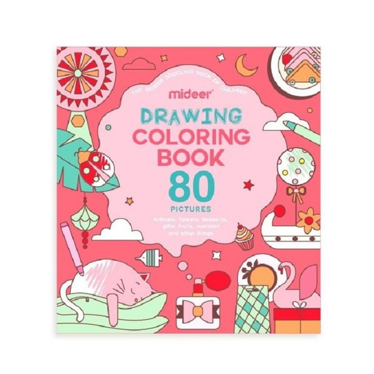 MIDEER - Libros Para Colorear Fiesta de Las Burbujas - 80 Dibujos