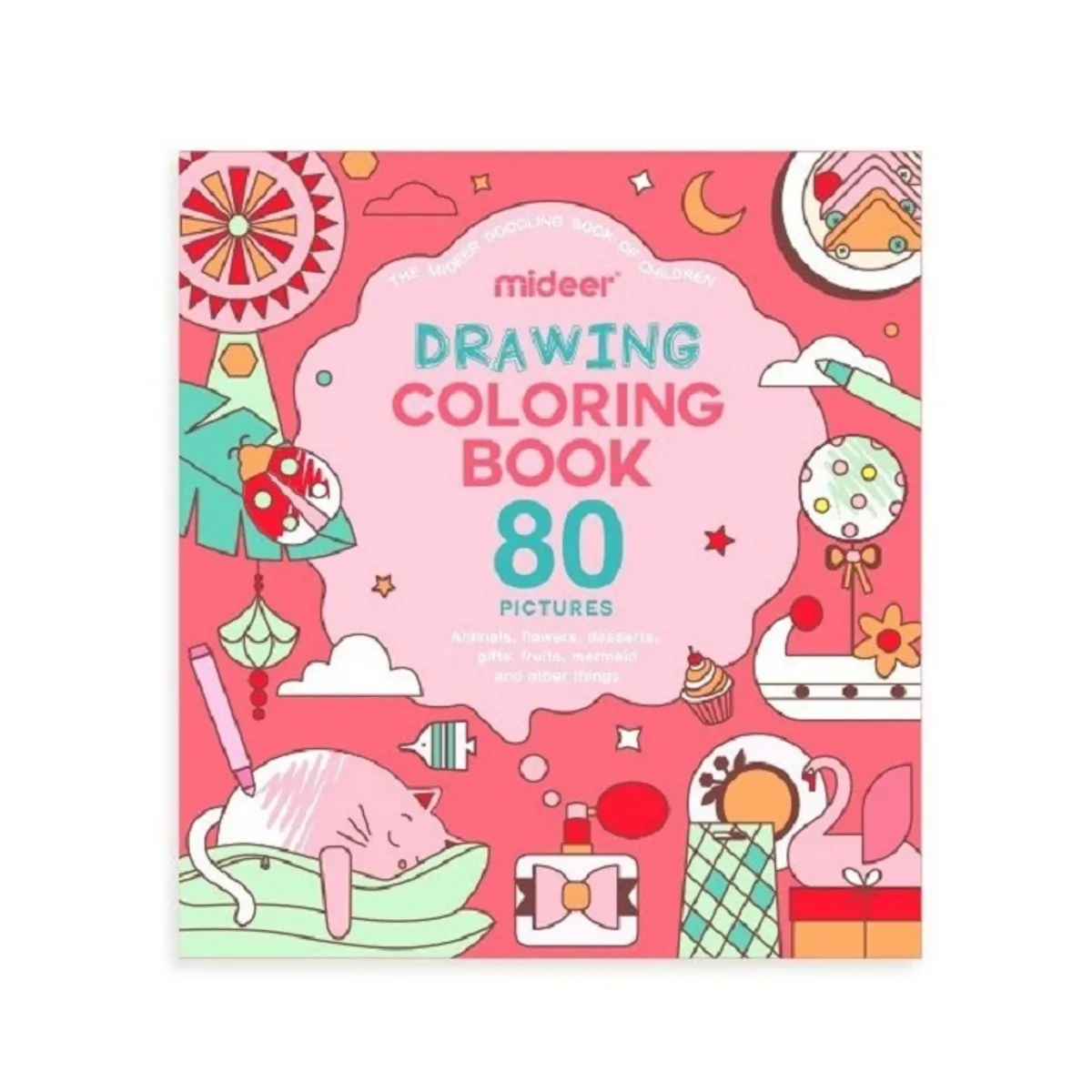 MIDEER - Libros Para Colorear Fiesta de Las Burbujas - 80 Dibujos