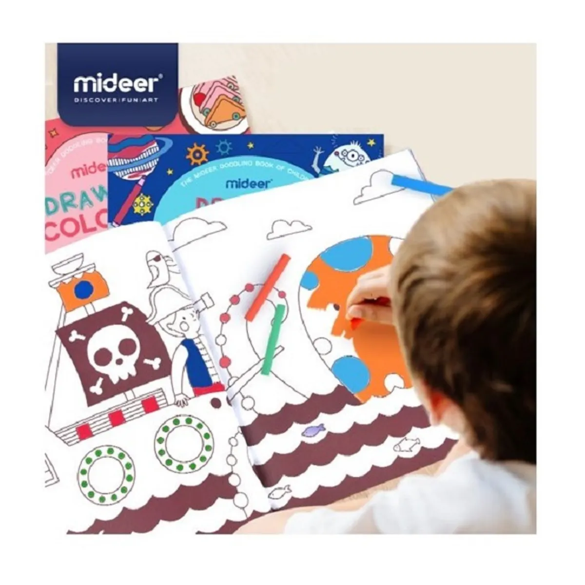 MIDEER - Libros Para Colorear Fiesta de Las Burbujas - 80 Dibujos