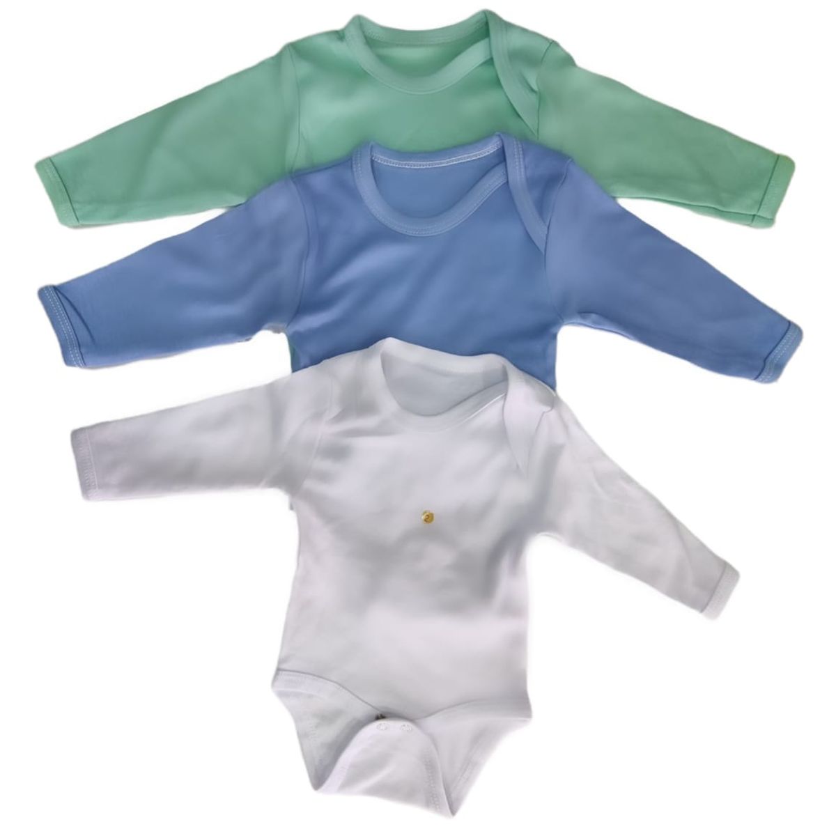 AGW - Pack 3 Bodys Bebé Niño 100% Algodón.