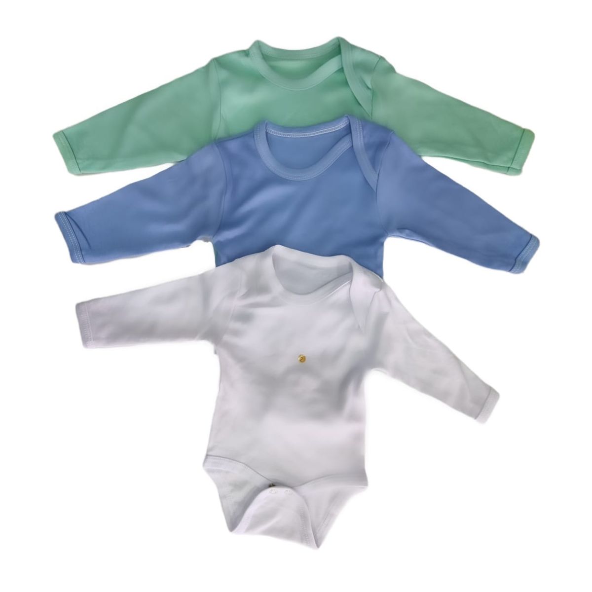 AGW - Pack 3 Bodys Bebé Niño 100% Algodón.