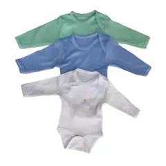 AGW - Pack 3 Bodys Bebé Niño 100% Algodón.