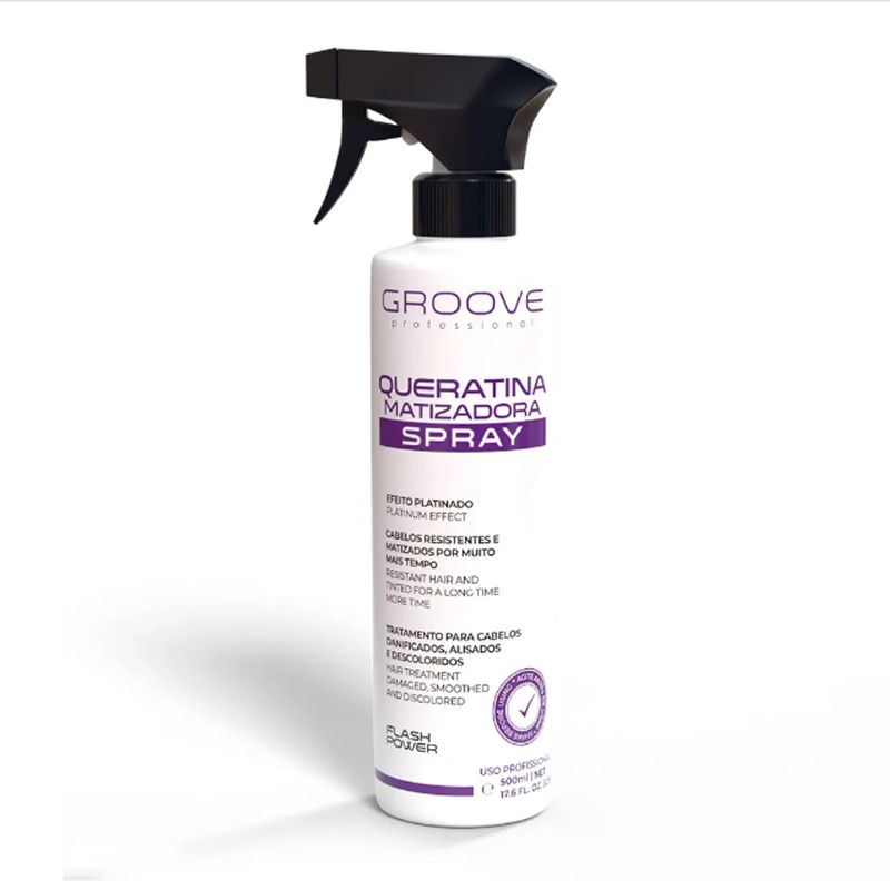 GROOVE PROFESIONAL - Spray Kera Plex Queratina Matizadora Groove Professional 500 Ml