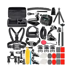 IMPORTCLICK - Kit 51 Accesorios Cámara Deportiva Gopro Con Estuche