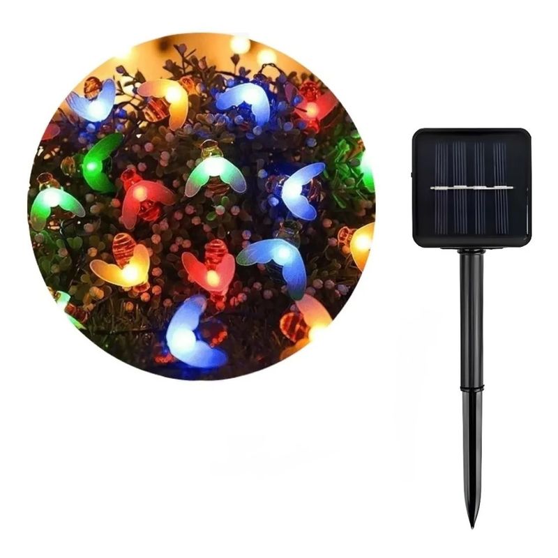 GENERICO - Luces De Guirnaldas Led Solar Abejas Exterior Jardin Terraza