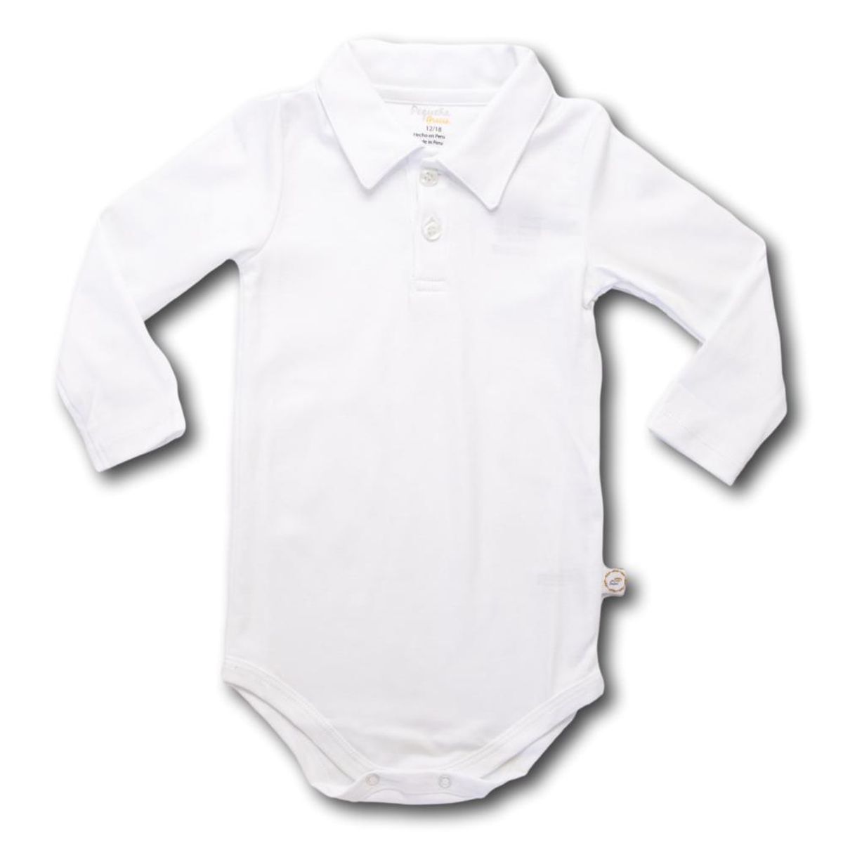 PEQUEÑA GRACIA - Bodys Alex Blanco Liso 100 Algodón Pima