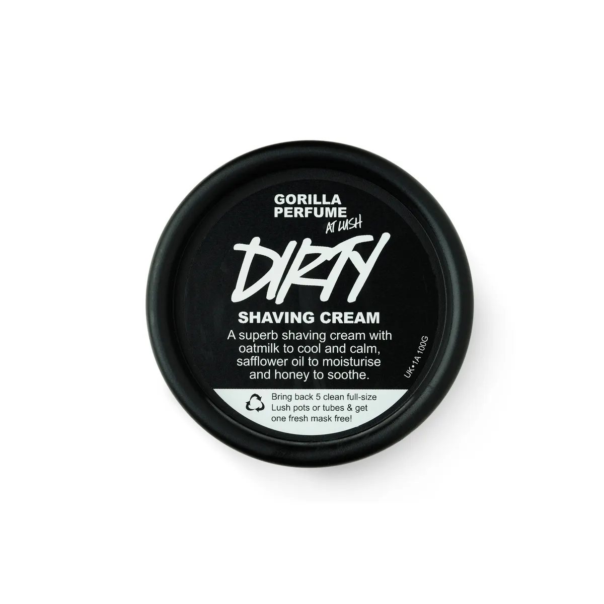 LUSH - Dirty Shaving Cream crema de afeitar 100G