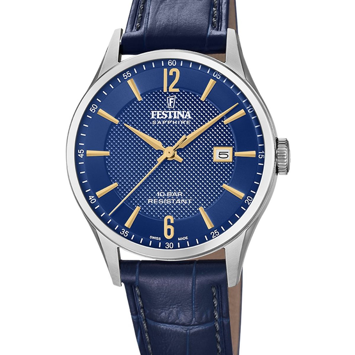 FESTINA SWISS - Reloj F20007/3 Festina Swiss Azul Hombre Swiss Made