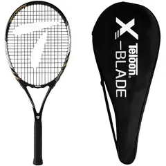 TELOON - Raqueta Tenis Adulto Aluminio Nivel Inicial Color Negro