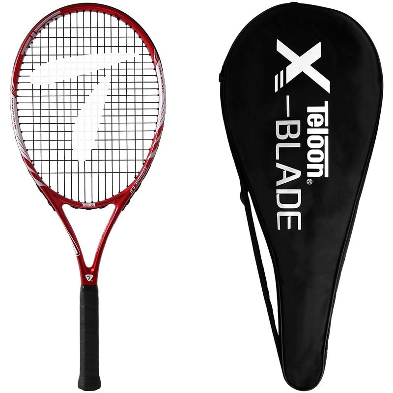 TELOON - Raqueta Tenis Adulto Aluminio Nivel Inicial Color Rojo