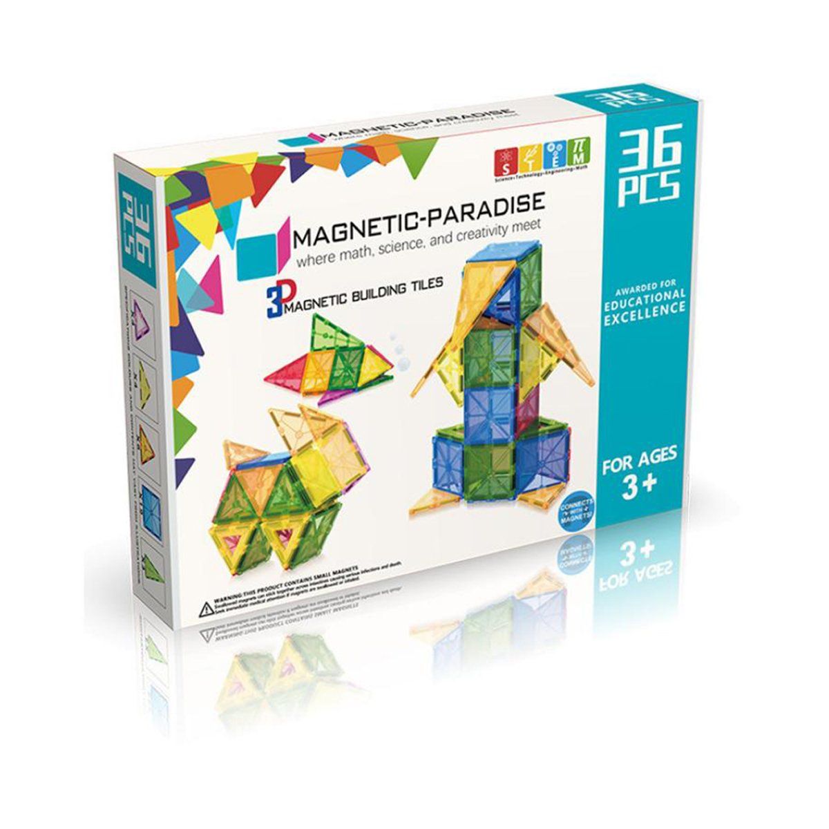 MAGNETICS - Bloques Magnéticos para Construir 36 Piezas