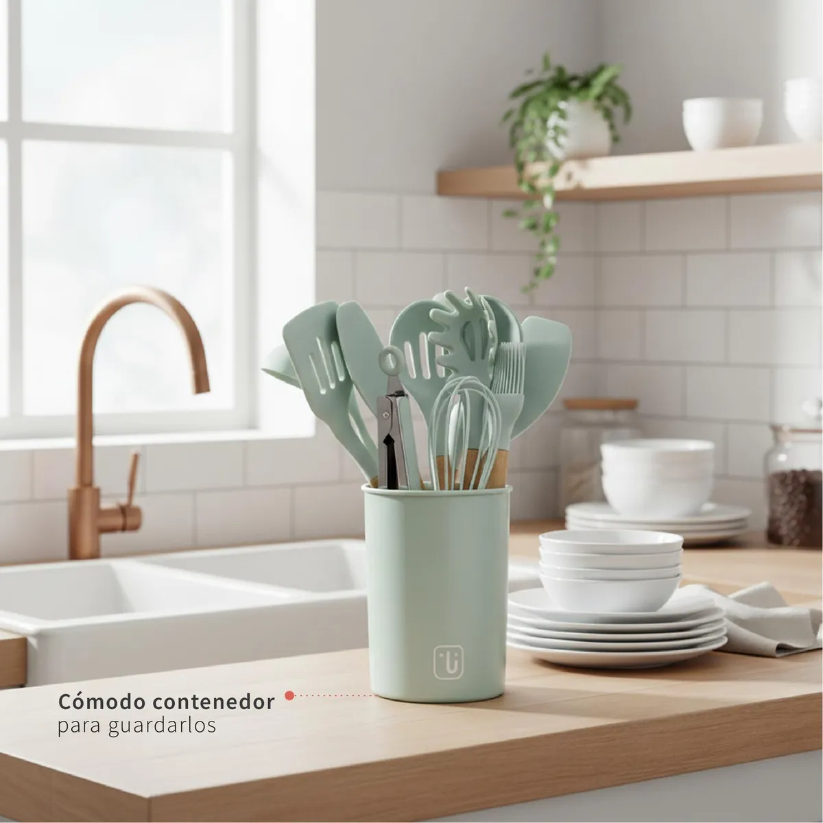 SIMPLIT - Set 12 Utensilios De Cocina Silicona Calipso Simplit