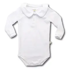 PEQUEÑA GRACIA - Bodys Bruna Blanco Liso 100 Algodón Pima